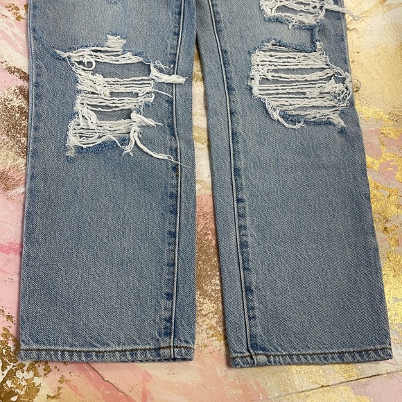 Pacsun Mom Jean destroyed distressed jeans 25 - Picture 5 of 8